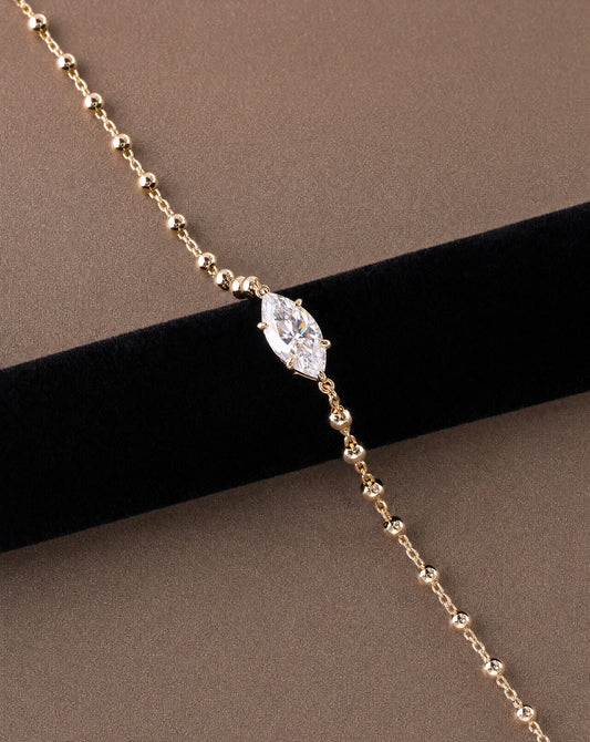 Elara Marquise Beaded Bracelet