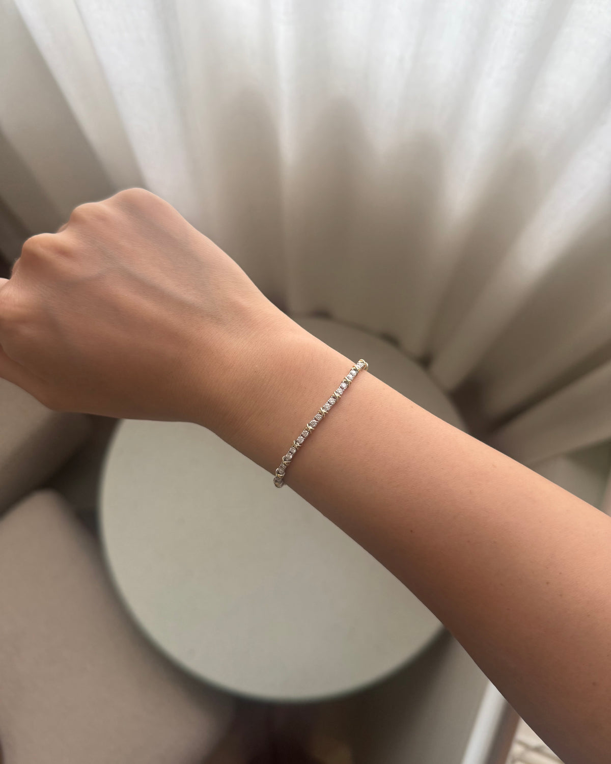 Celine X-Link Tennis Bracelet