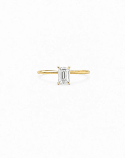 Sally Emerald-cut Baguette Ring