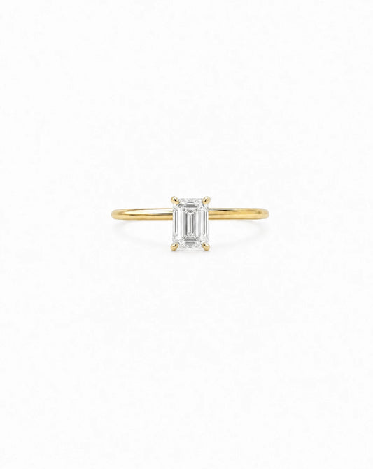 Sally Emerald-cut Baguette Ring