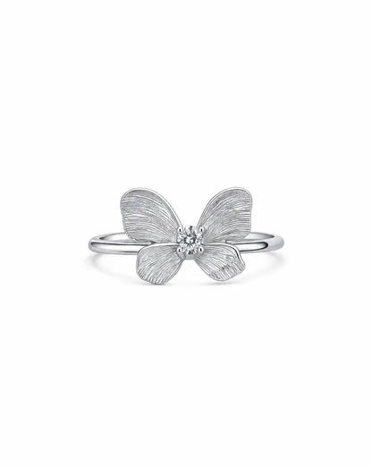 Autumn Butterfly Flower Ring