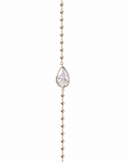 Adeline Pear Bezel Bracelet