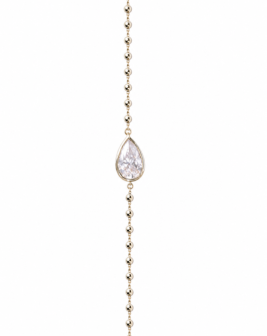 Adeline Pear Bezel Bracelet