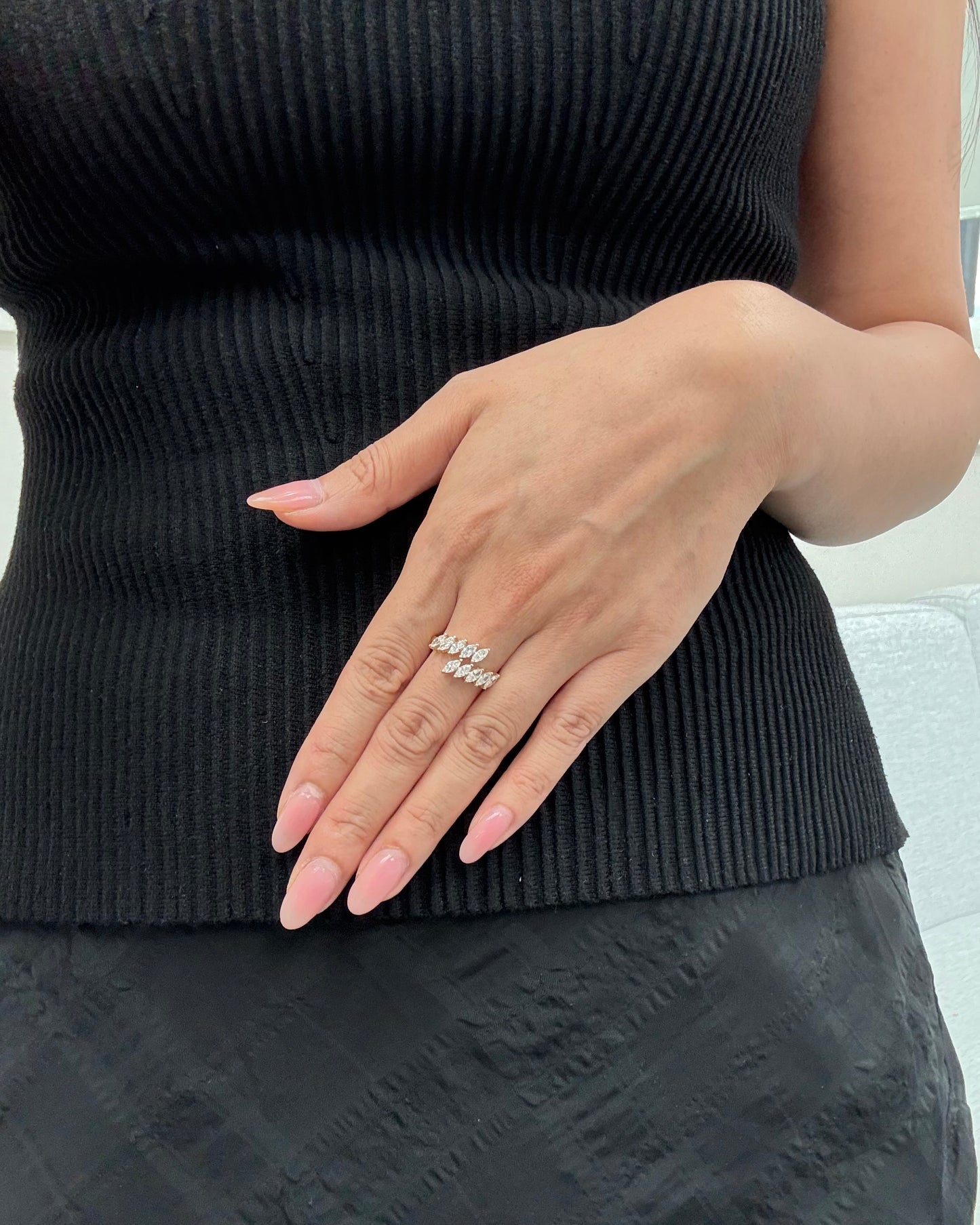 Nelly Diamond Pass Ring