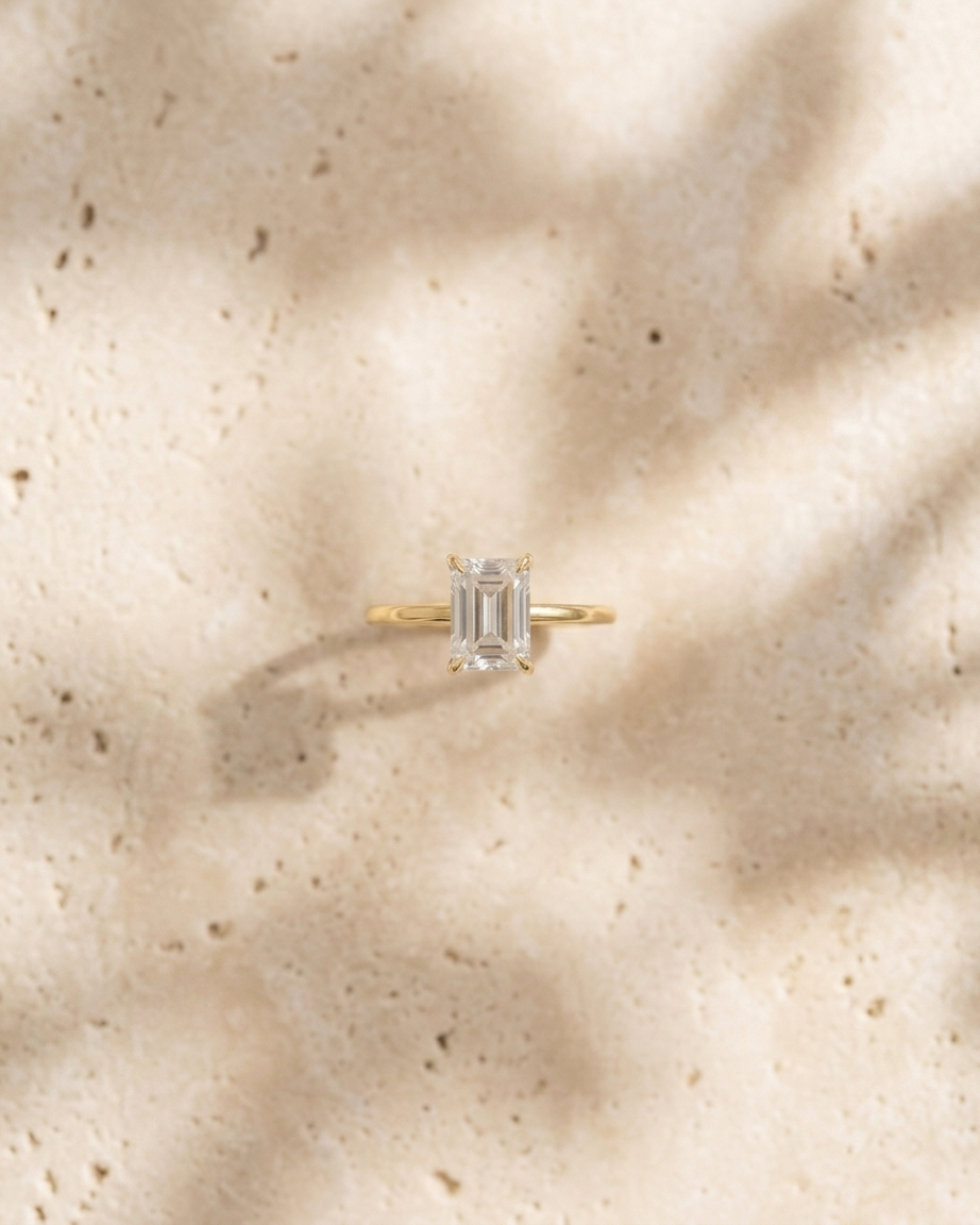 Sally Emerald-cut Baguette Ring