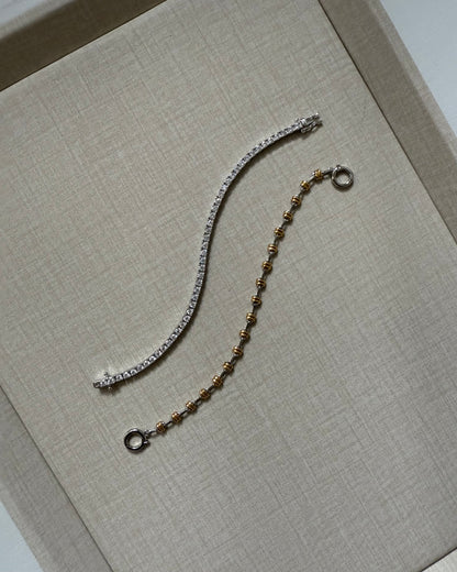 Vivienne Two Tone Knot Bracelet