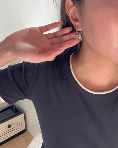 The Hailey Oval Earrings