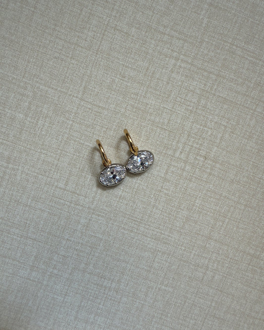 The Hailey Oval Earrings