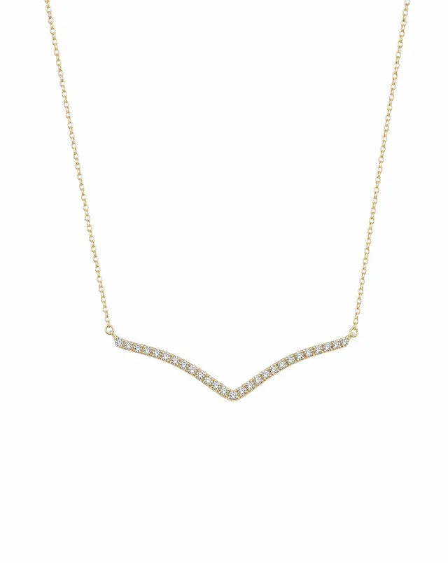 Clara Pave V Necklace