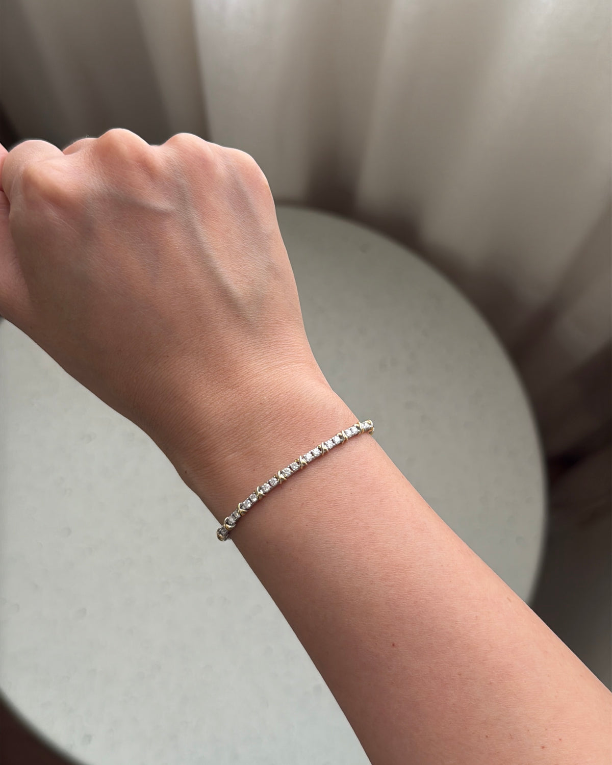 Celine X-Link Tennis Bracelet