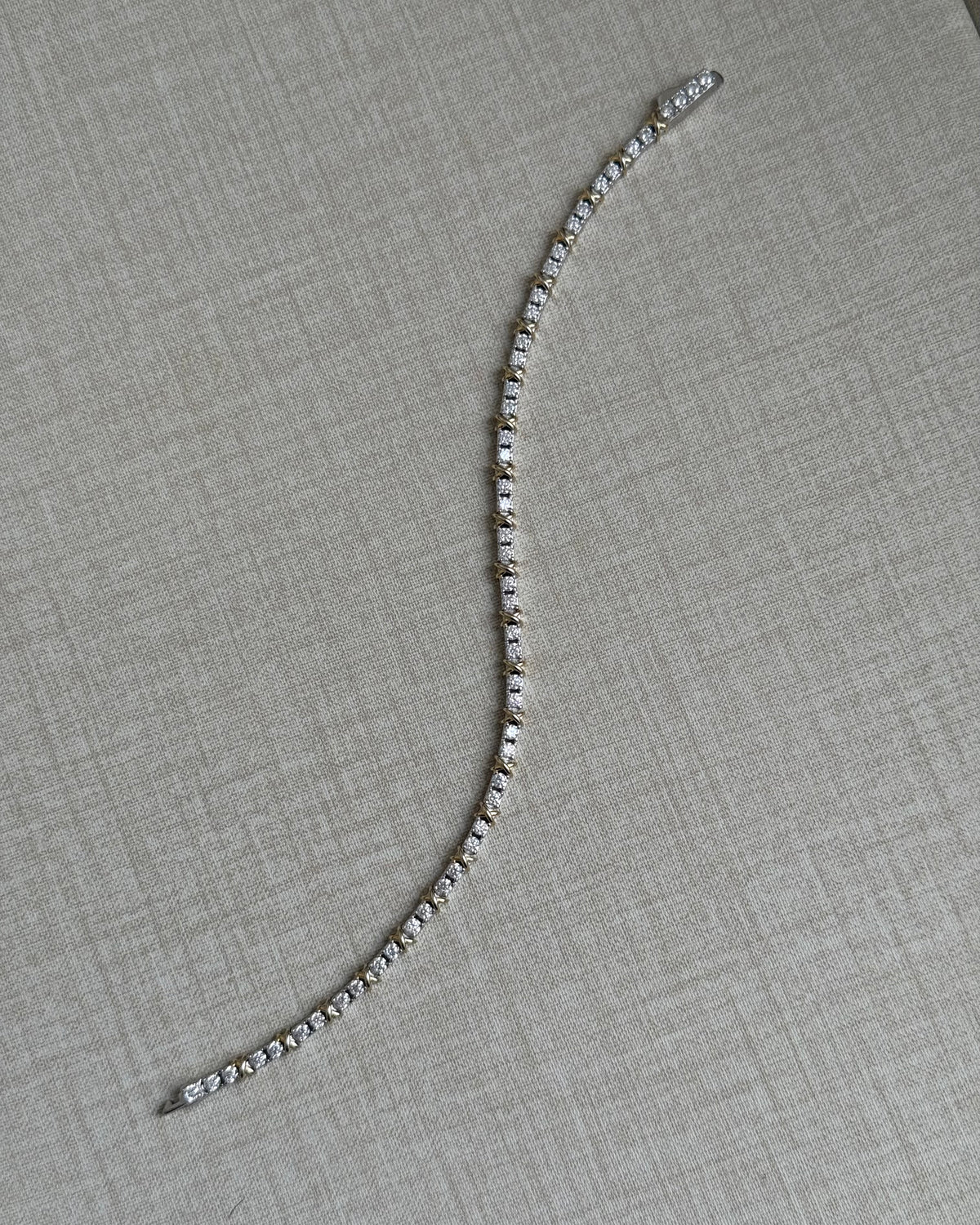 Celine X-Link Tennis Bracelet