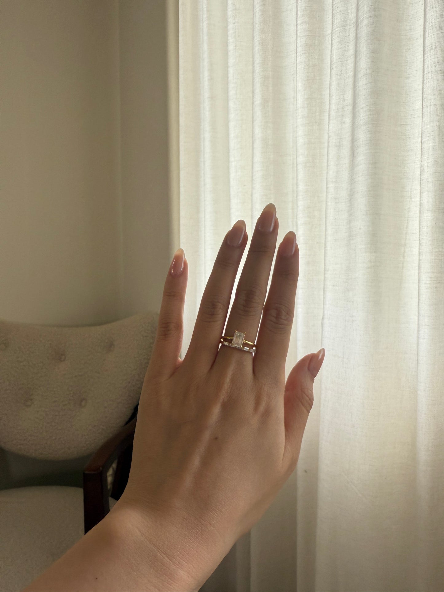 Sally Emerald-cut Ring