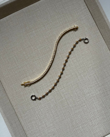 Vivienne Two Tone Knot Bracelet