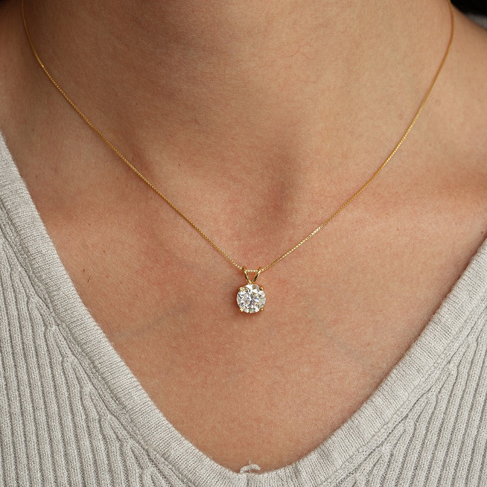 Evelyn Round Brilliant Necklace
