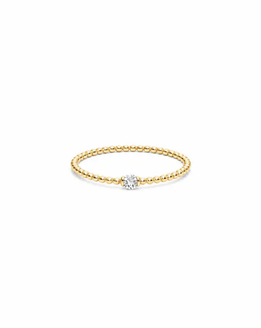 Lana Beaded Solitaire Ring