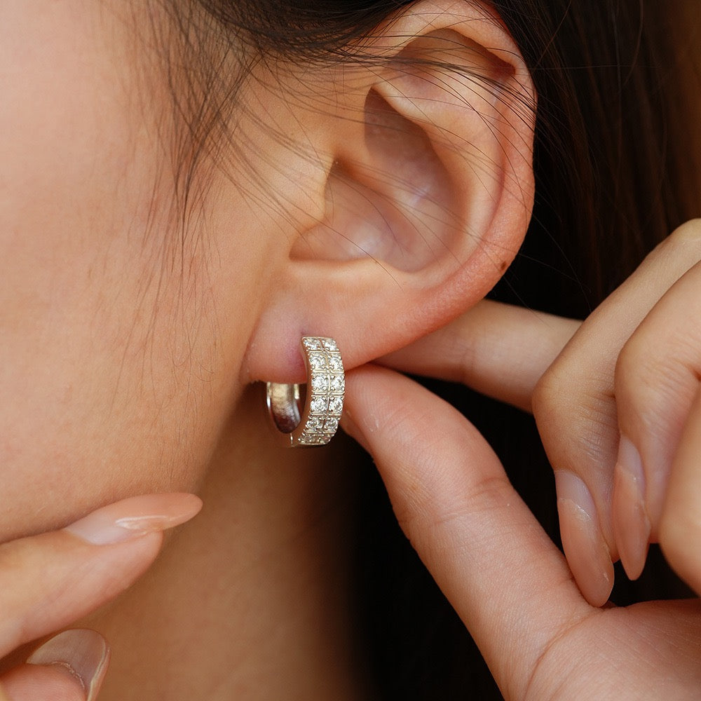 Diana Huggie Hoop Earrings
