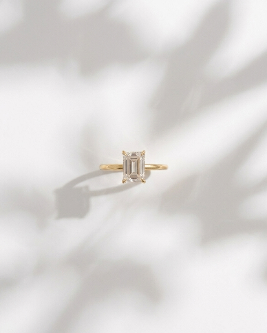 Sally Emerald-cut Baguette Ring