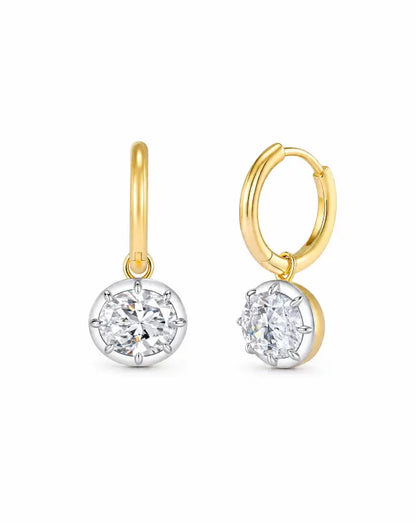 The Hailey Oval Earrings