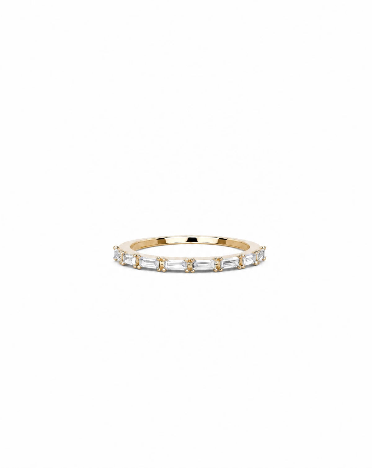 Julia Baguette Half Eternity Ring