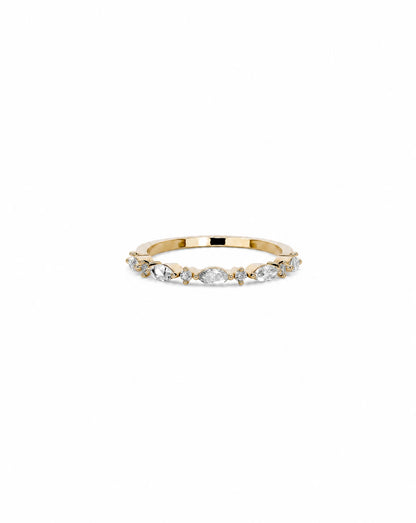 Ingrid Marquise Half Eternity Ring