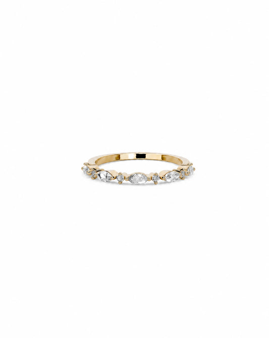 Ingrid Marquise Half Eternity Ring