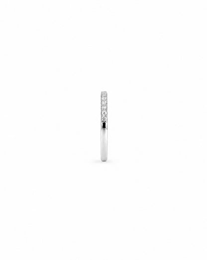 Romaine Pave Half Eternity Ring