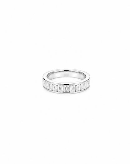 Chantel Emerald-cut Half Eternity Ring