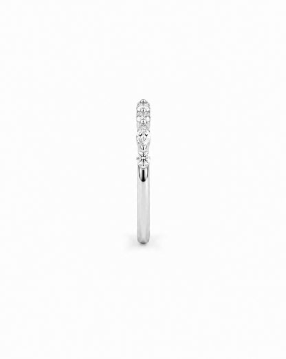 Jenn Marquise Round Half Eternity Ring