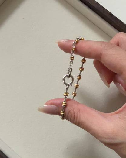 Vivienne Two Tone Knot Bracelet