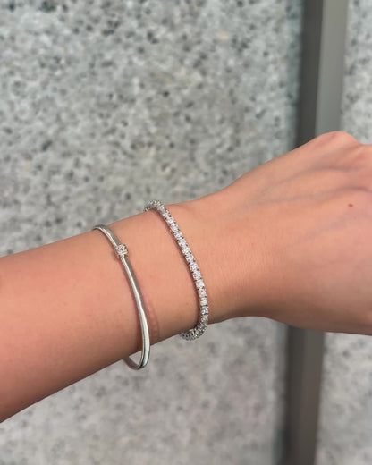 Sofia Pave Cuff Bangle
