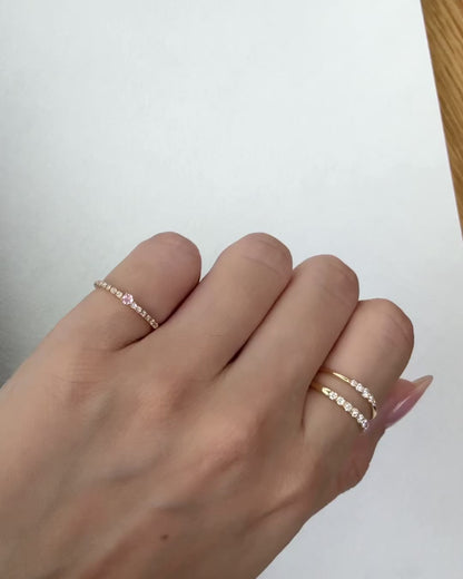 Margot Pink Pinky Ring
