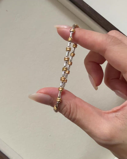 Vivienne Two Tone Knot Bracelet