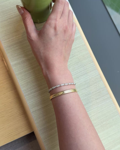 Celine X-Link Tennis Bracelet