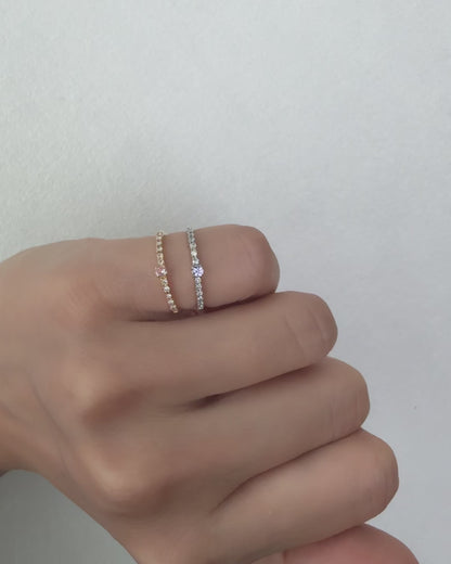 Margot Light Blue Pinky Ring