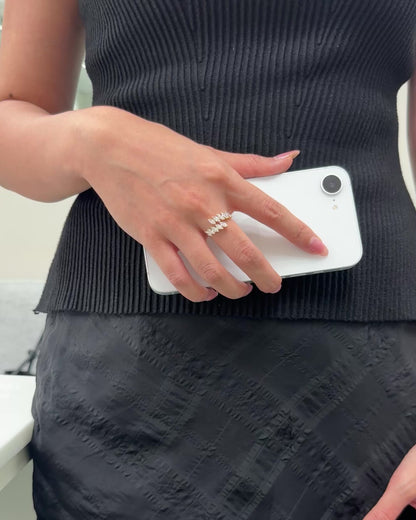 Nelly Diamond Pass Ring